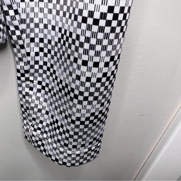 Bench Black & White Checkered Zip Up Sweater Size M - Picture 5 of 10